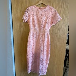 Alexia Admor Delora Lave Sheath Dress- Blush-size 8